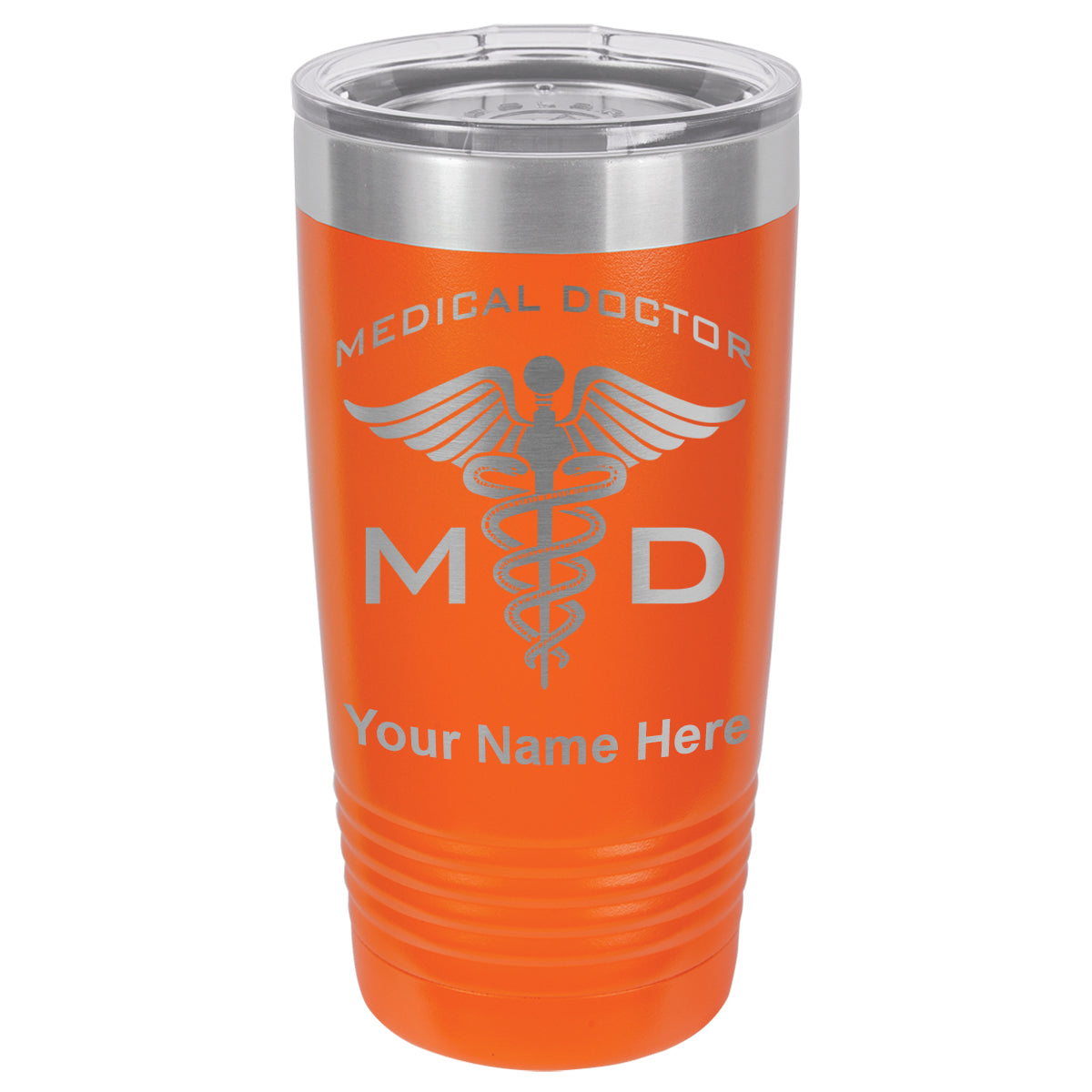 20oz Vacuum Insulated Tumbler Mug, MD Medical Doctor, Personalized Engraving Included