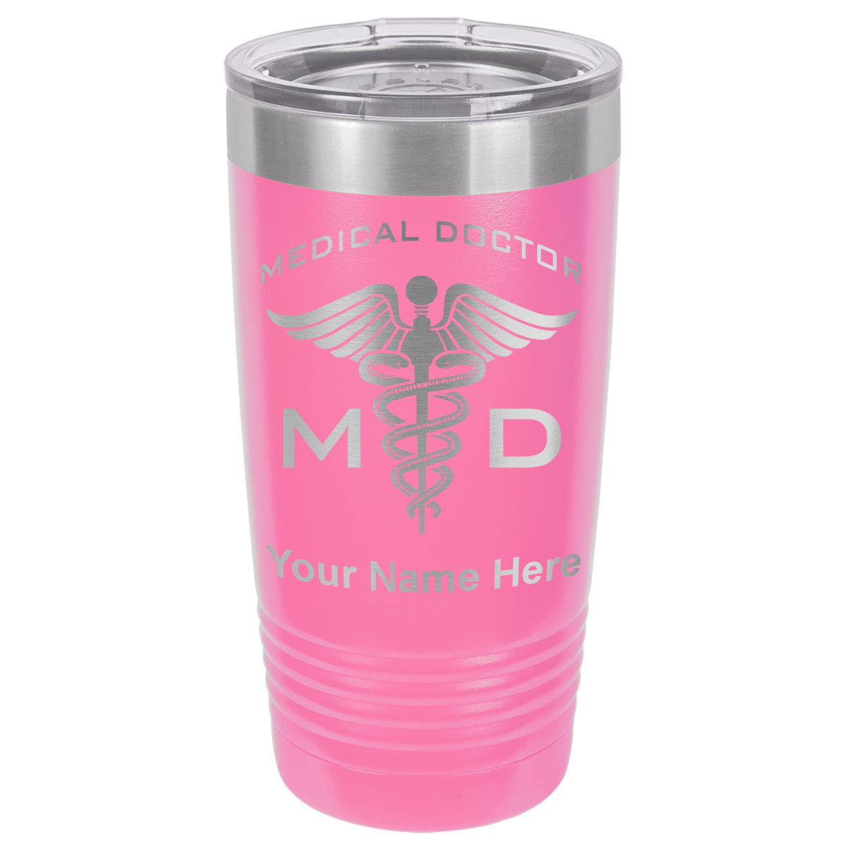 20oz Vacuum Insulated Tumbler Mug, MD Medical Doctor, Personalized Engraving Included