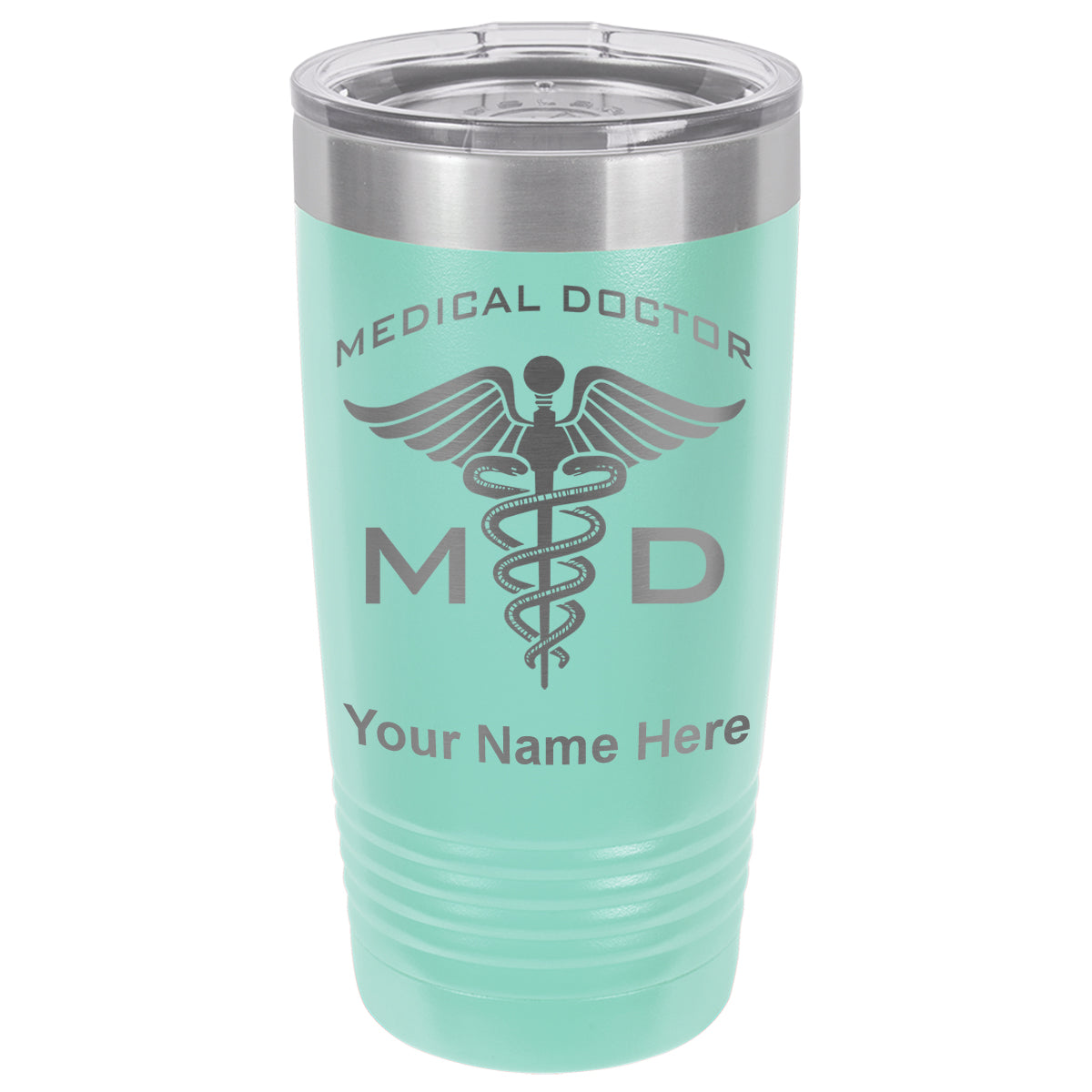 20oz Vacuum Insulated Tumbler Mug, MD Medical Doctor, Personalized Engraving Included