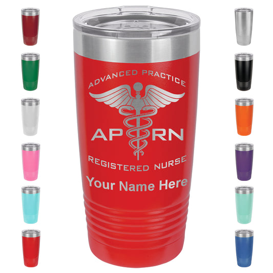 20oz Vacuum Insulated Tumbler Mug, APRN Advanced Practice Registered Nurse, Personalized Engraving Included