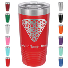 Load image into Gallery viewer, 20oz Vacuum Insulated Tumbler Mug, Billiard Balls, Personalized Engraving Included
