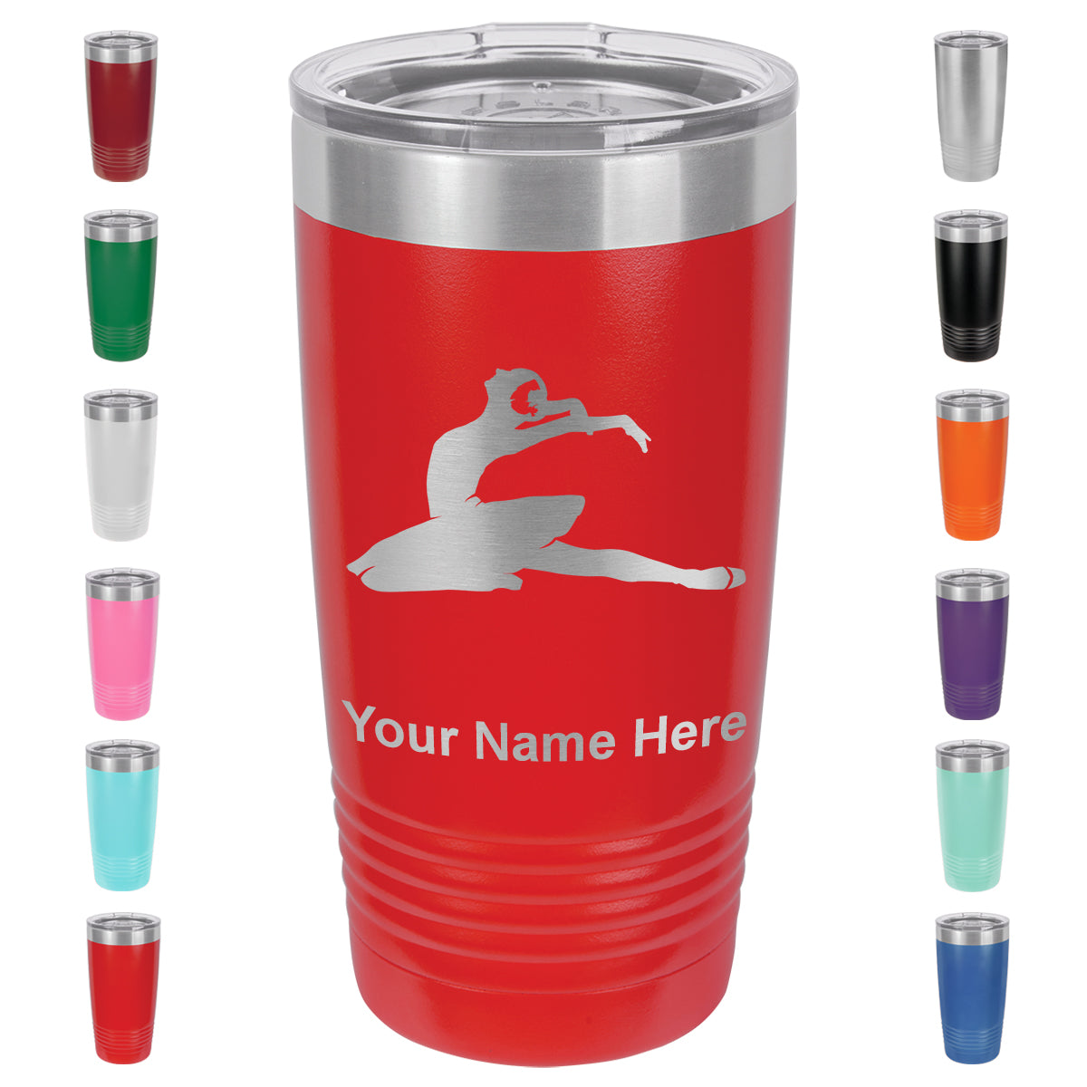 20oz Vacuum Insulated Tumbler Mug, Dancer, Personalized Engraving Included