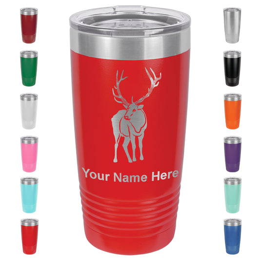 20oz Vacuum Insulated Tumbler Mug, Elk, Personalized Engraving Included