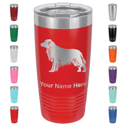 20oz Vacuum Insulated Tumbler Mug, Golden Retriever Dog, Personalized Engraving Included