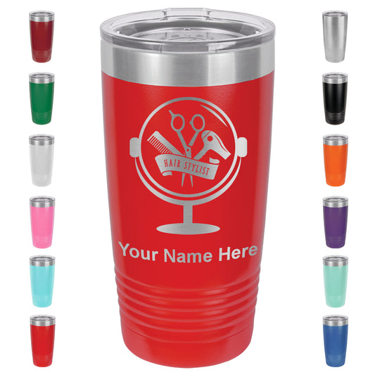 20oz Vacuum Insulated Tumbler Mug, Hair Stylist, Personalized Engraving Included
