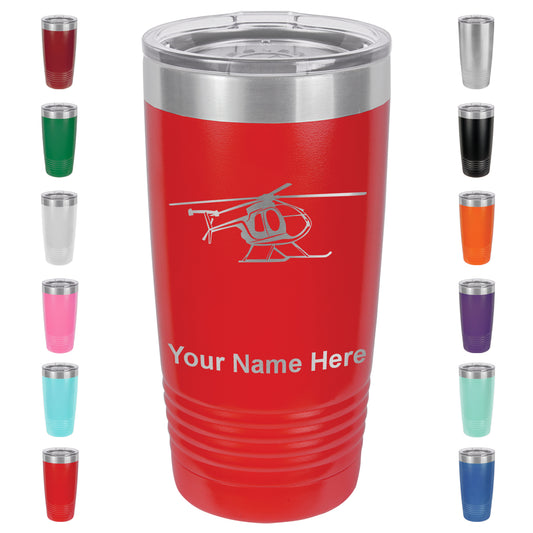 20oz Vacuum Insulated Tumbler Mug, Helicopter 1, Personalized Engraving Included