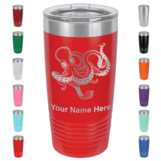 20oz Vacuum Insulated Tumbler Mug, Kraken, Personalized Engraving Included