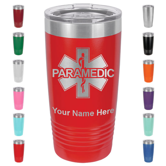 20oz Vacuum Insulated Tumbler Mug, Paramedic, Personalized Engraving Included