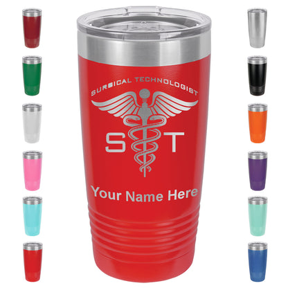 20oz Vacuum Insulated Tumbler Mug, ST Surgical Technologist, Personalized Engraving Included