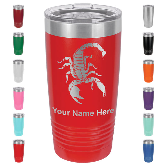 20oz Vacuum Insulated Tumbler Mug, Scorpion, Personalized Engraving Included