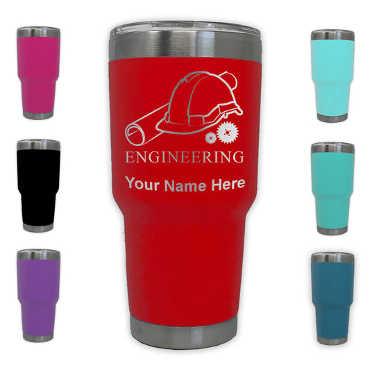 LaserGram 30oz Tumbler Mug, Engineering, Personalized Engraving Included