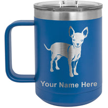 Load image into Gallery viewer, 15oz Vacuum Insulated Coffee Mug, Chihuahua Dog, Personalized Engraving Included
