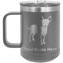 Load image into Gallery viewer, 15oz Vacuum Insulated Coffee Mug, Chihuahua Dog, Personalized Engraving Included
