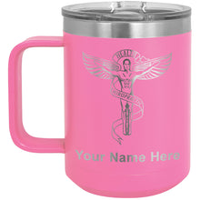 Load image into Gallery viewer, 15oz Vacuum Insulated Coffee Mug, Chiropractic Symbol, Personalized Engraving Included
