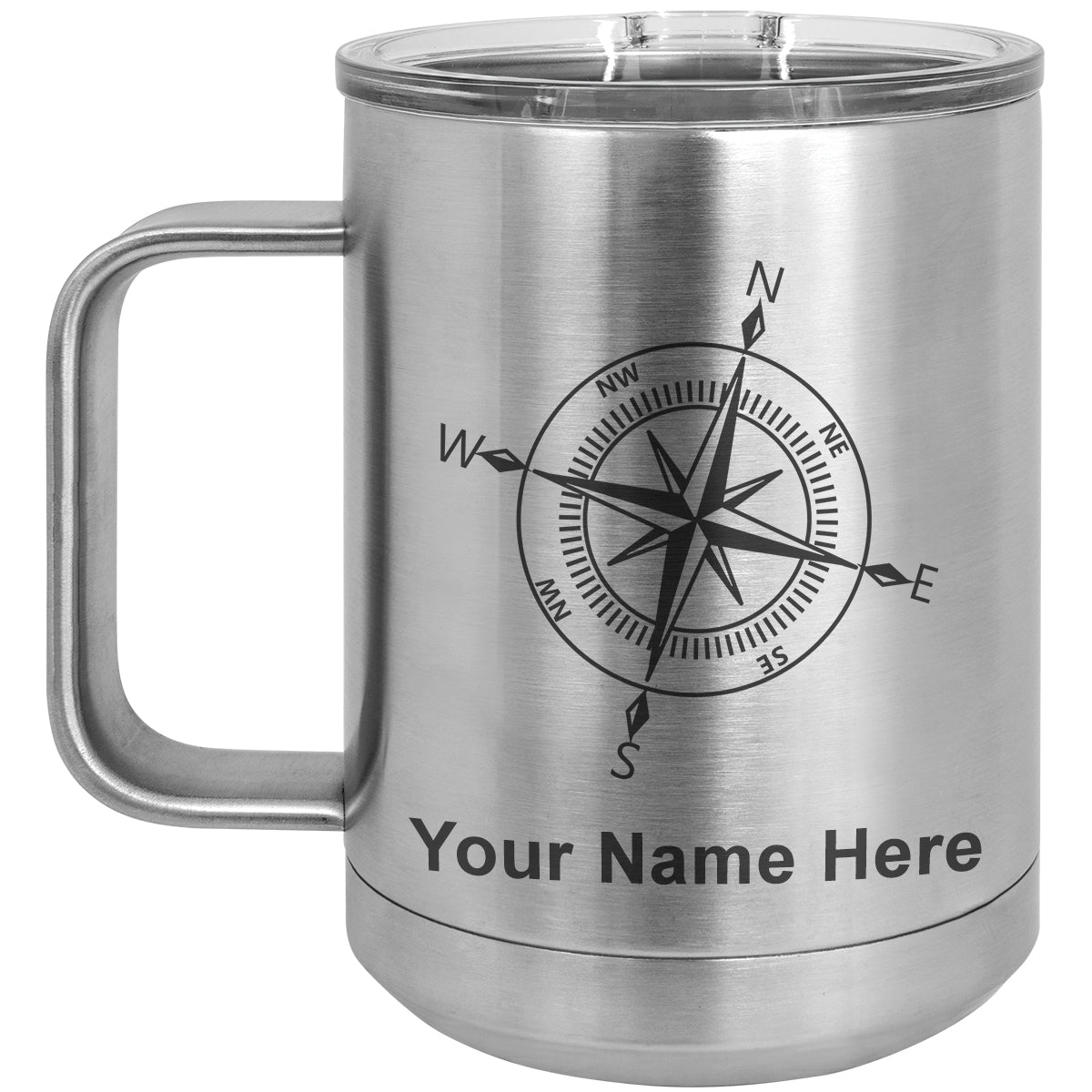 Personalised Travel Hot & Cold Mug, Reusable Coffee Cup, Thermal Stainless  Steel That Holds 450ml, Customise Any Name or Word With Engraving 