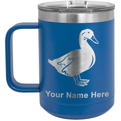 15oz Vacuum Insulated Coffee Mug, Duck, Personalized Engraving Included