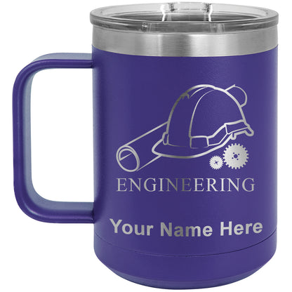 15oz Vacuum Insulated Coffee Mug, Engineering, Personalized Engraving Included