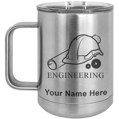 15oz Vacuum Insulated Coffee Mug, Engineering, Personalized Engraving Included