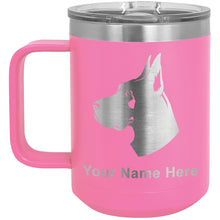 Load image into Gallery viewer, 15oz Vacuum Insulated Coffee Mug, Great Dane Dog, Personalized Engraving Included
