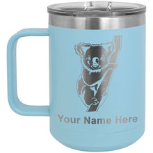 Load image into Gallery viewer, 15oz Vacuum Insulated Coffee Mug, Koala Bear, Personalized Engraving Included
