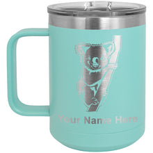 Load image into Gallery viewer, 15oz Vacuum Insulated Coffee Mug, Koala Bear, Personalized Engraving Included

