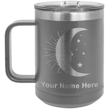Load image into Gallery viewer, 15oz Vacuum Insulated Coffee Mug, Moon, Personalized Engraving Included
