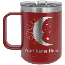 Load image into Gallery viewer, 15oz Vacuum Insulated Coffee Mug, Moon, Personalized Engraving Included
