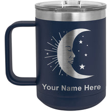 Load image into Gallery viewer, 15oz Vacuum Insulated Coffee Mug, Moon, Personalized Engraving Included
