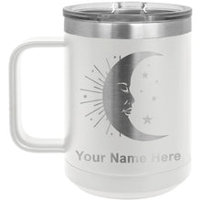 Load image into Gallery viewer, 15oz Vacuum Insulated Coffee Mug, Moon, Personalized Engraving Included
