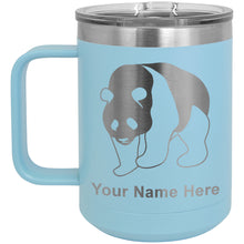 Load image into Gallery viewer, 15oz Vacuum Insulated Coffee Mug, Panda Bear, Personalized Engraving Included
