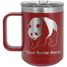 Load image into Gallery viewer, 15oz Vacuum Insulated Coffee Mug, Panda Bear, Personalized Engraving Included
