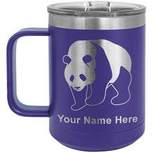 Load image into Gallery viewer, 15oz Vacuum Insulated Coffee Mug, Panda Bear, Personalized Engraving Included
