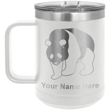Load image into Gallery viewer, 15oz Vacuum Insulated Coffee Mug, Panda Bear, Personalized Engraving Included
