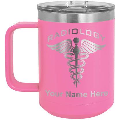 15oz Vacuum Insulated Coffee Mug, Radiology, Personalized Engraving Included