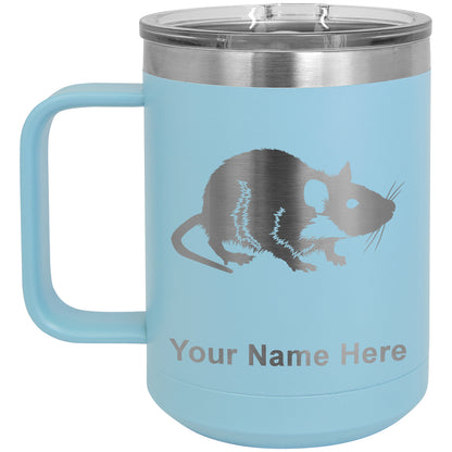 15oz Vacuum Insulated Coffee Mug, Rat, Personalized Engraving Included
