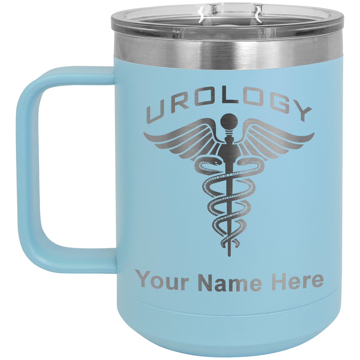 15oz Vacuum Insulated Coffee Mug, Urology, Personalized Engraving Included