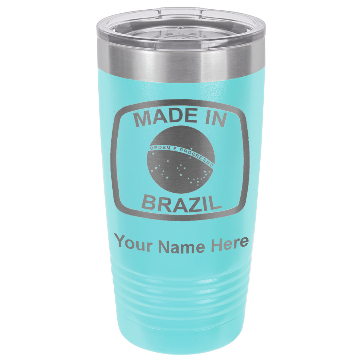 20oz Vacuum Insulated Tumbler Mug, Made in Brazil, Personalized Engraving Included