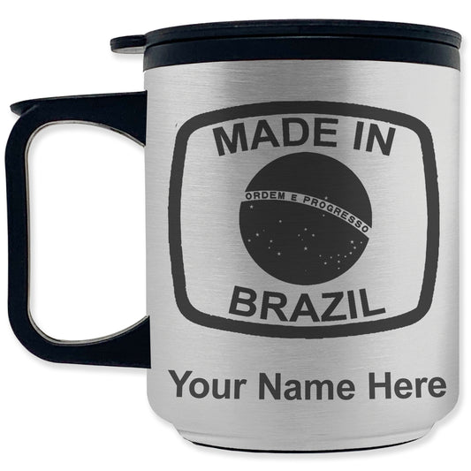 Coffee Travel Mug, Made in Brazil, Personalized Engraving Included