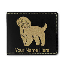 Load image into Gallery viewer, Faux Leather Bi-Fold Wallet, Maltese Dog, Personalized Engraving Included
