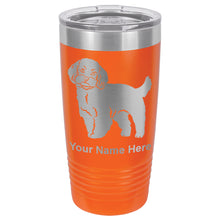 Load image into Gallery viewer, 20oz Vacuum Insulated Tumbler Mug, Maltese Dog, Personalized Engraving Included
