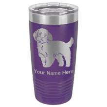 Load image into Gallery viewer, 20oz Vacuum Insulated Tumbler Mug, Maltese Dog, Personalized Engraving Included
