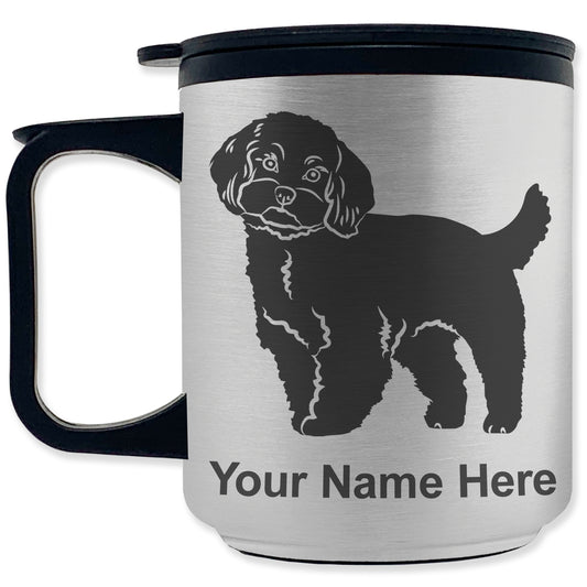 Coffee Travel Mug, Maltese Dog, Personalized Engraving Included