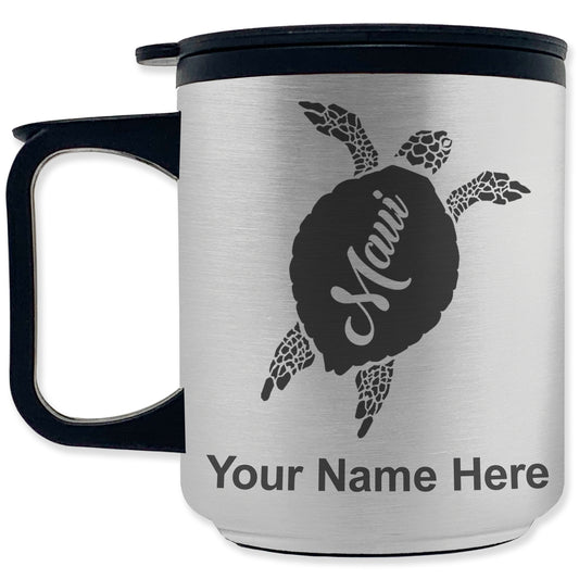 Coffee Travel Mug, Maui Sea Turtle, Personalized Engraving Included