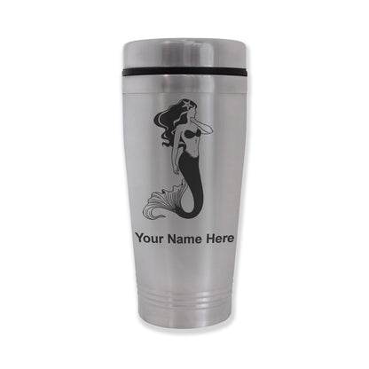 Commuter Travel Mug, Mermaid, Personalized Engraving Included