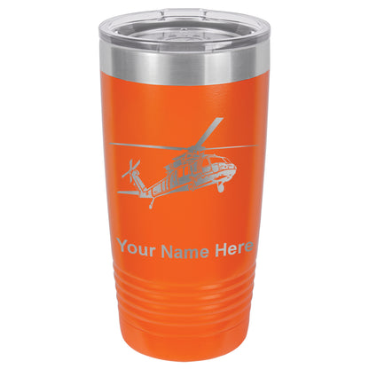 20oz Vacuum Insulated Tumbler Mug, Military Helicopter 1, Personalized Engraving Included