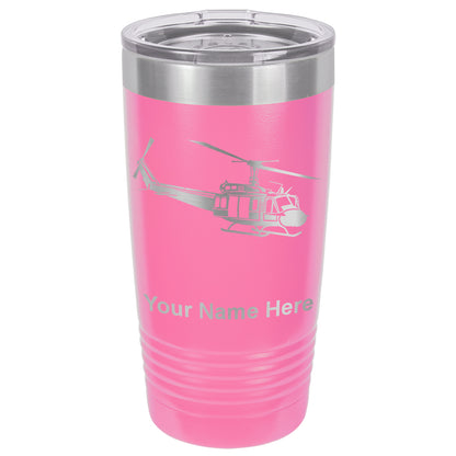20oz Vacuum Insulated Tumbler Mug, Military Helicopter 2, Personalized Engraving Included