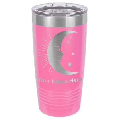 20oz Vacuum Insulated Tumbler Mug, Moon, Personalized Engraving Included