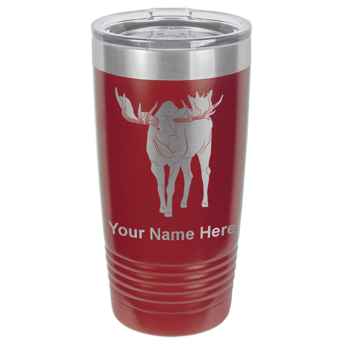20oz Vacuum Insulated Tumbler Mug, Moose, Personalized Engraving Included