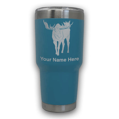 LaserGram 30oz Tumbler Mug, Moose, Personalized Engraving Included