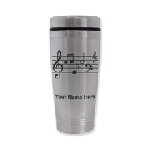 Load image into Gallery viewer, Commuter Travel Mug, Music Staff, Personalized Engraving Included
